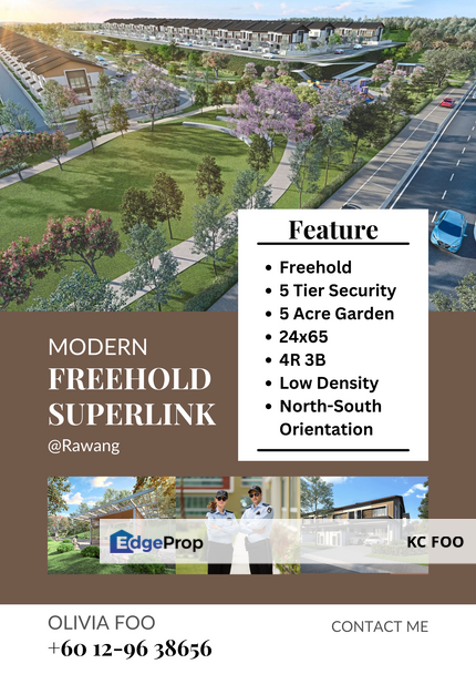 Modern Freehold Superlink @Rawang, Selangor, Rawang