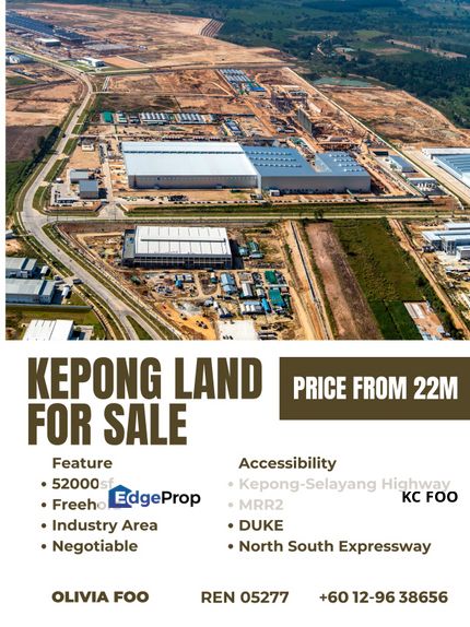 Freehold Kepong Industrial Land, Kuala Lumpur, Kuala Lumpur, Kepong