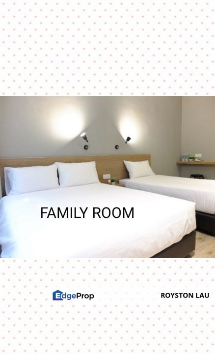 Taiping Hotel Business For Sale, Sell with 2 adjoining shops. Easy access to Taiping NKVE/WCE, McD Simpang, Taiping Lake Garden, Perak, Taiping