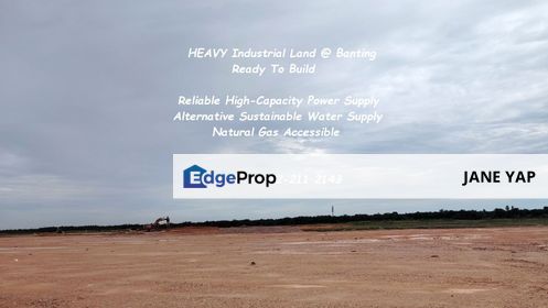 Banting Freehold Heavy Industrial Land Big Size Ready To Build Land For Sale , Selangor, Banting