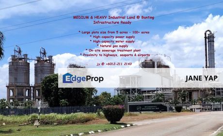 Banting Freehold Medium Industrial Land Ready To Build Land For Sale 万津永久产权中型工业用地,可立即建设, Selangor, Banting