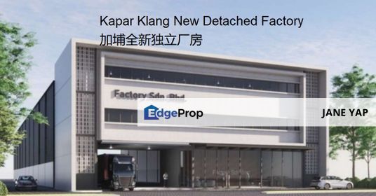 Kapar Klang New Freehold Detached Factory For Sale 加埔全新独立厂房, Selangor, Klang