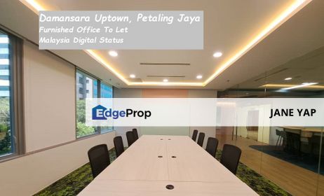 Petaling Jaya Uptown Damansara MD Status Furnished Office To Let For Rent, Selangor, Damansara Utama