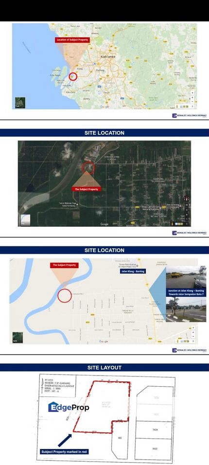 Sijangkang Telok Panglima Garang Industrial land for sale , Selangor, Pulau Carey