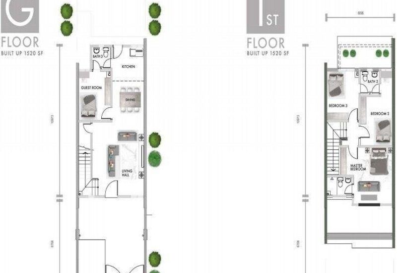 Kota Kemuning, Double Storey House, 20x65sqft, Gated Guarded