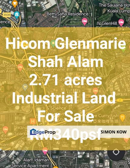 HIcom Glenmarie, Shah Alam, Temasya Industrial Park 2.71 Acres Industry Land For SALE, Selangor, Shah Alam