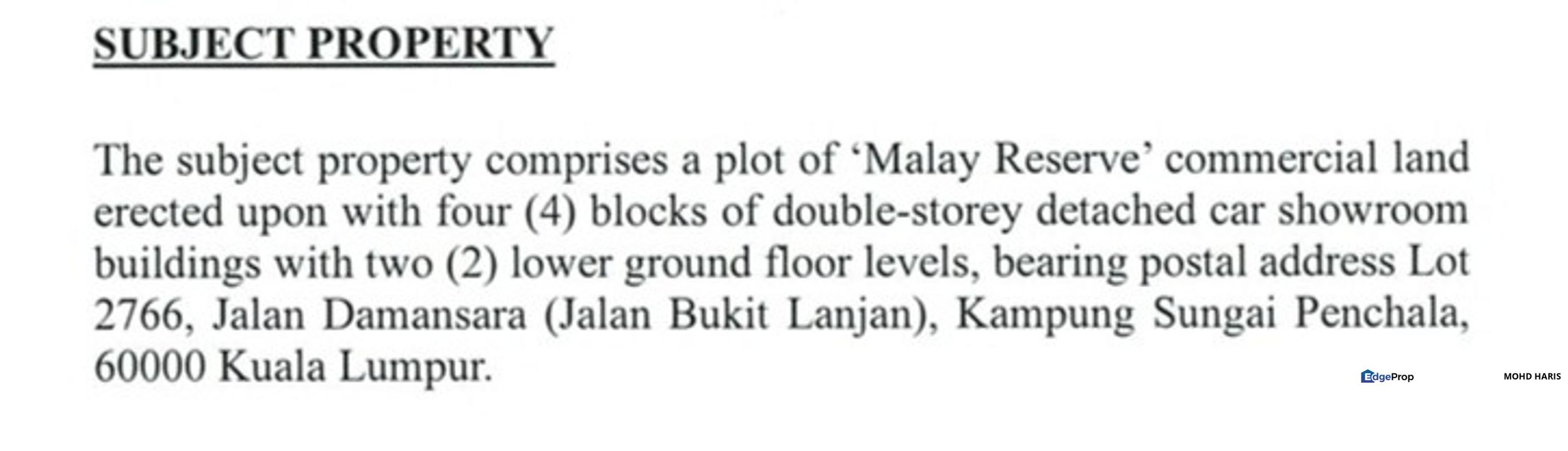 Jalan Damansara, Commercial Land with Building, Kuala Lumpur, Kampung Sungai Penchala