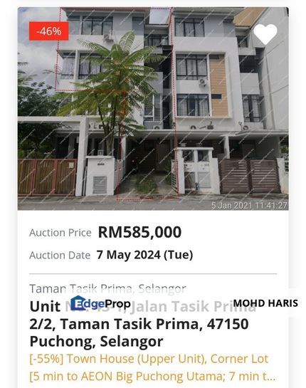 Jalan tasik prima town house upper unit, Selangor, Puchong