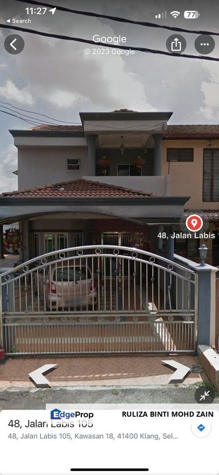 Corner Double Storey Batu Belah Klang, Selangor, Klang