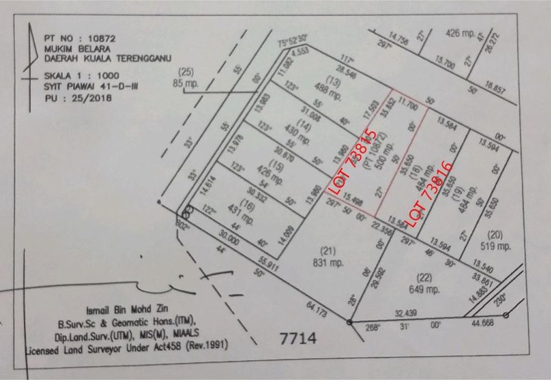 Vacant Residential Land Kuala Terengganu Kg Banggol Peradong Mukim Belara