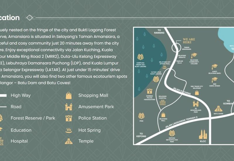 Amansiara Townhouse For Rent RM1100 3R 2B Move In Ready Furnished, Taman Amansiara Selayang Rawang Gombak