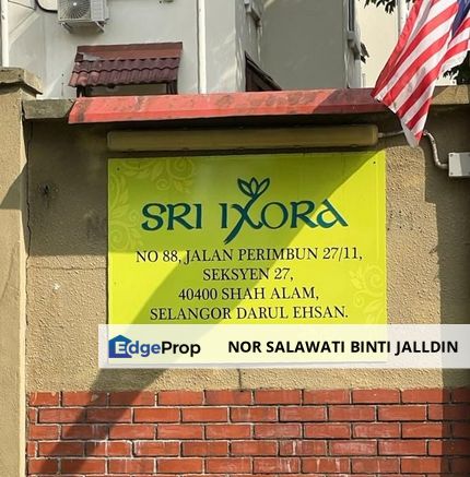 (UNTUK DISEWA) Apartment Sri Ixora, Seksyen 27, Shah Alam, Selangor, Shah Alam