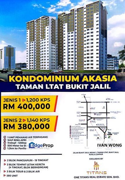 Akasia Condominium Bukit Jalil (RM361k), Kuala Lumpur, Bukit Jalil