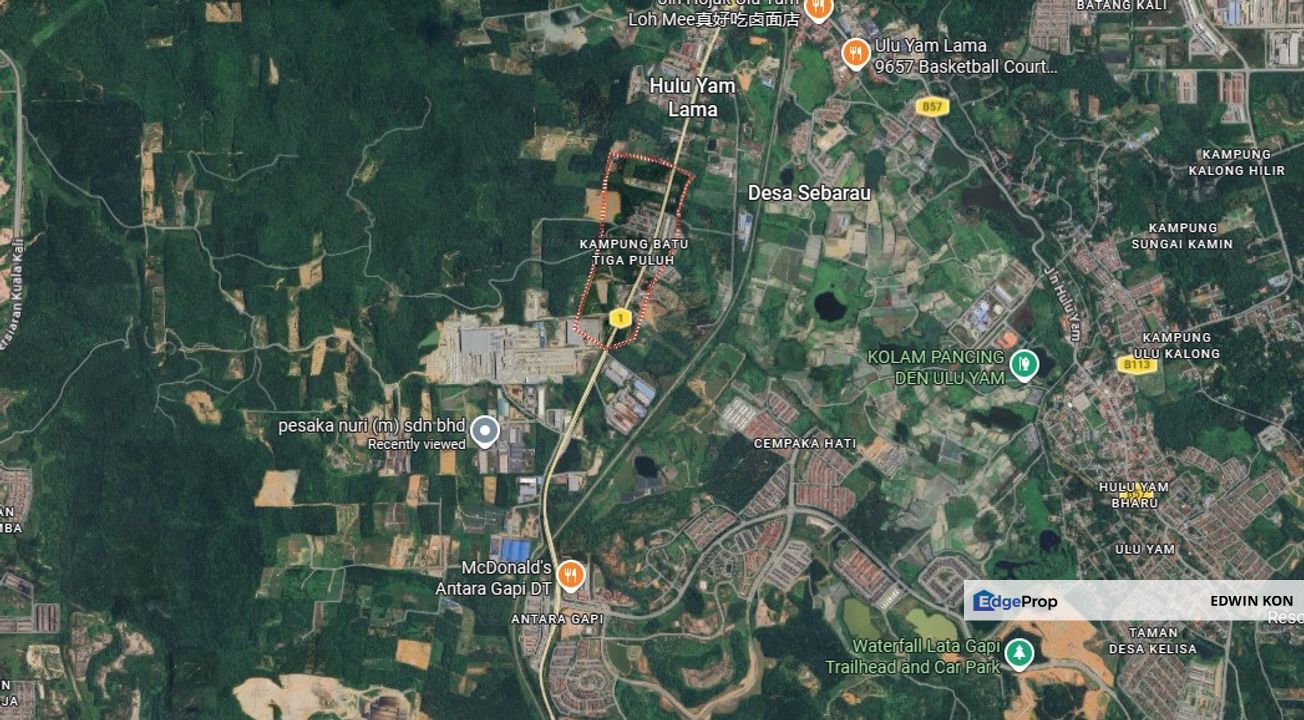 7.13 Acres Heavy Industrial Land Ulu Yam Antara Gapi, Batang Kali, Selangor, Batang Kali