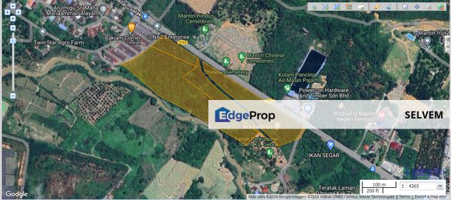 Agricultural land Pajam, along Jalan Nilai -Pajam - Salak 17.3 acres, Negeri Sembilan, Mantin