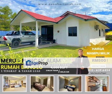 [ RUMAH MAMPU MILIK ] - BANGLO 1 Tingkat Meru/Puncak Alam, Selangor, Kapar 