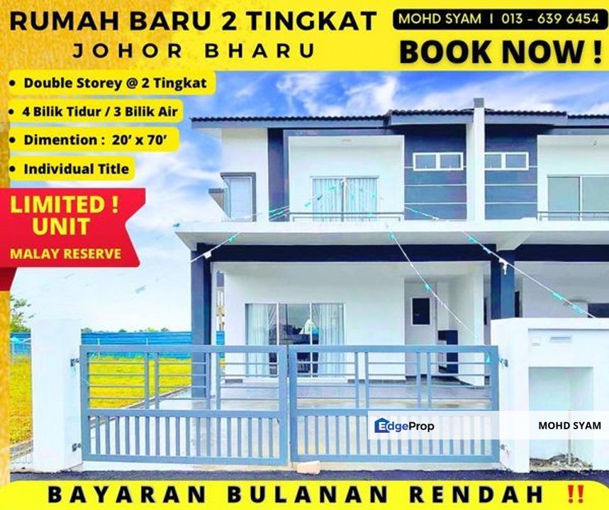 RUMAH TERES 2 TINGKAT ( MAMPU MILIK ) JOHOR BAHRU for Sale @RM365,000