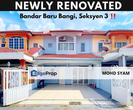 RUMAH SUPERB ! - 2Sty HOUSE ( RENOVATED + NEAR SURAU ) Seksyen 3 BANGI 2023, Selangor, Bangi