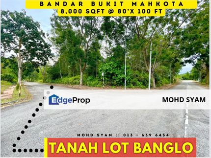 TANAH LOT BANGLO ( 8,000 Sqft ) Bandar Bukit Mahkota BANGI 2023, Selangor, Bangi