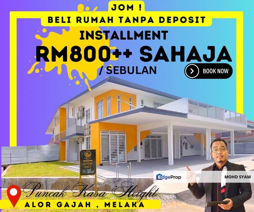 PROJEK BARU - RUMAH ( MAMPU MILIK ) + ( ADA TANAH ) Melaka 2023, Melaka, Alor Gajah