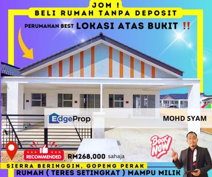 [ RUMAH BARU ] - Rumah Mampu Milik ( 1 Tingkat ) + ( 20'x70') GOPENG 2024, Perak, Gopeng