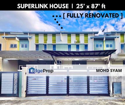 RUMAH 2 TINGKAT ( 25' x 87' ) + ( RENOVATED ) MERU I SETIA ALAM, Selangor, Klang