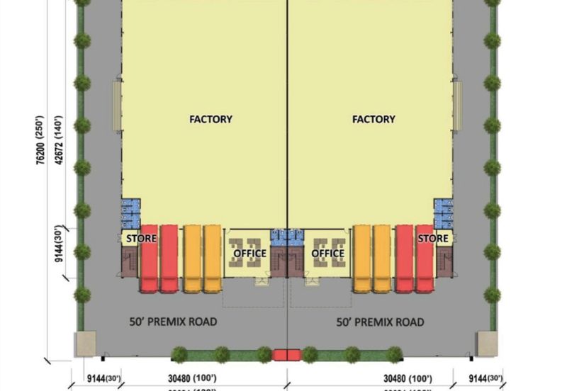 New Semi D Factory For Sale - FREEHOLD