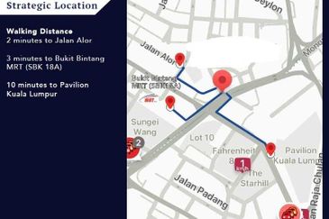 Jalan Berangan@Bukit Bintang,KL,Freehold 3 Storey Shop