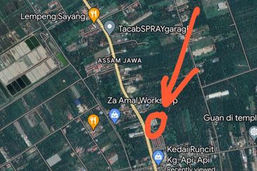 Jalan Klang,Bukit Rotan@Kuala Selangor,Freehold Industrial Land