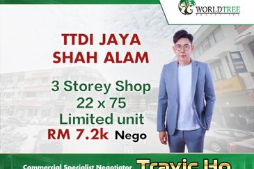 3Storey Shop for rent Shah Alam TTDI Jaya , Selangor 