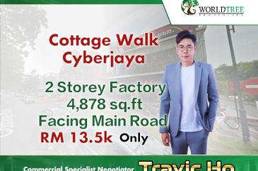2Storey Factory for Rent Cyberjaya Cottage Walk , Facing Main Road