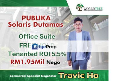 Publika Office for sale , Solaris Dutamas  mont kiara , Fully renovated , Tenanted , Kuala Lumpur, Dutamas