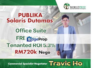 Publika Office for sale , Solaris Dutamas  mont kiara , Fully renovated , Tenanted , Kuala Lumpur, Dutamas