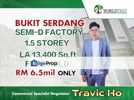 Semi-D Factory , Free Hold Bukit Serdang , Bukit Serdang Industrial park , Seri Kembangan, Selangor, Seri Kembangan