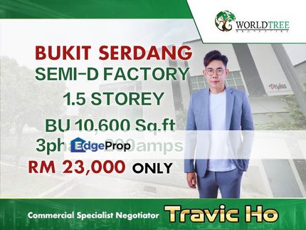 Semi-D Factory , Free Hold Bukit Serdang , Bukit Serdang Industrial park , Seri Kembangan, Selangor, Seri Kembangan