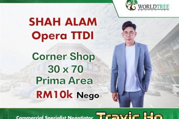 Corner Shop for rent Shah Alam , TTDI Jaya , Jalan Opera , Selangor