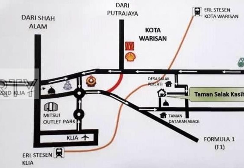 Rumah Teres Setingkat @ Taman Salak Kasturi, Sepang untuk dijual