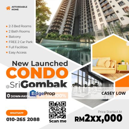 Sri Gombak Condo, RM2xx,000(completed 2024), Selangor, Batu Caves 