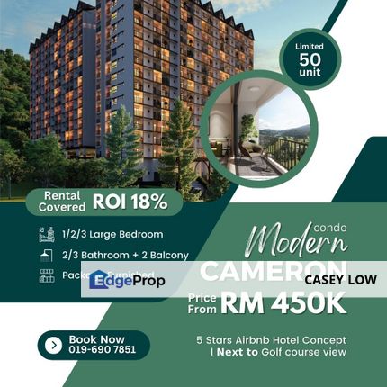 The Cameron (New Project ROI 18% up to 25yrs), Cameron Highland, Pahang, Cameron Highlands