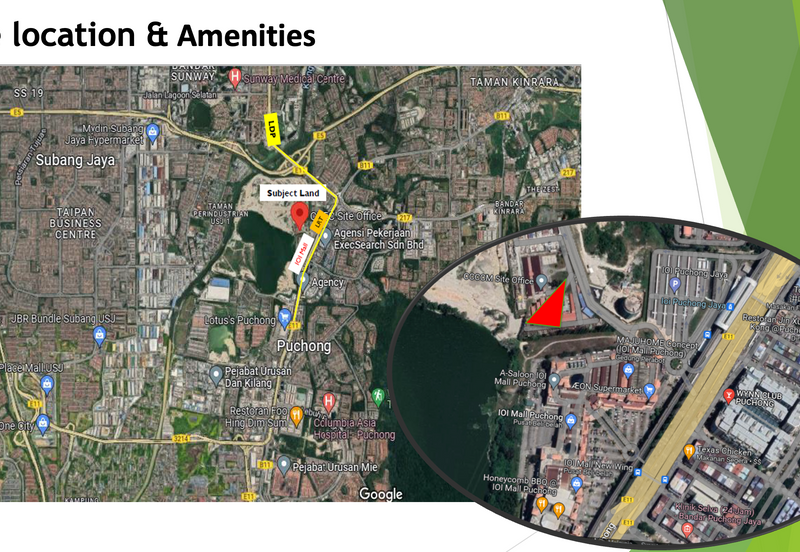 Puchong IOI mall (270K) walking distance to LRT Puchong Jaya