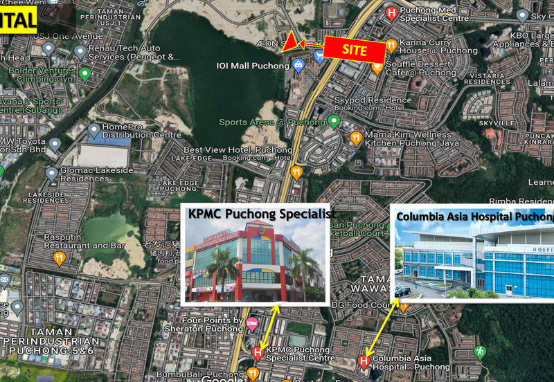 Puchong IOI mall (270K) walking distance to LRT Puchong Jaya