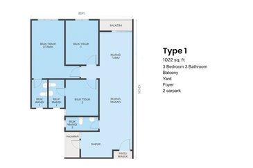Idaman Perdana Puncak Alam | Rumah Selangor | 1022sf | 3rooms | 2 parking