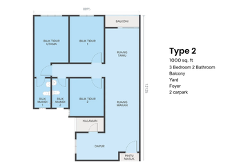 Idaman Perdana Puncak Alam | Rumah Selangor | 1022sf | 3rooms | 2 parking