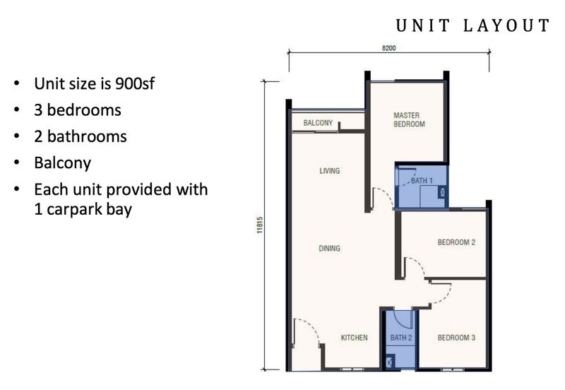 Aman Madani Permaisuri Cheras | 900sf | 300K (open to All)