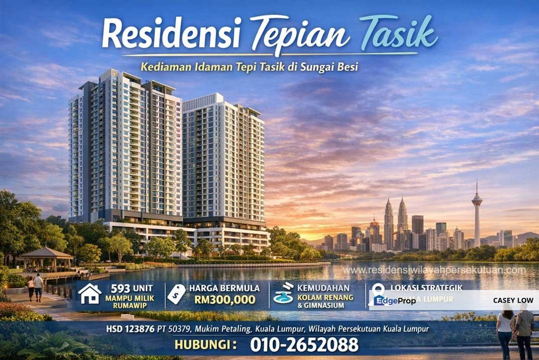 Rumawip Sungai Besi - Tepian Tasik | 86sf | 300K, Kuala Lumpur, Sungai Besi