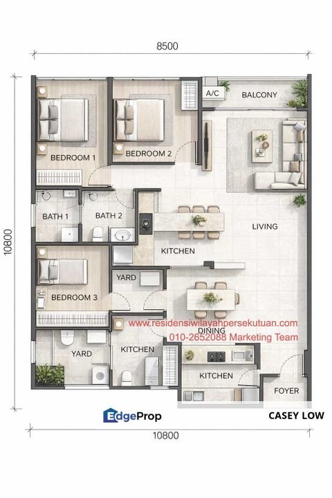 Rumawip Sungai Besi - Tepian Tasik | 86sf | 300K, Kuala Lumpur, Sungai Besi