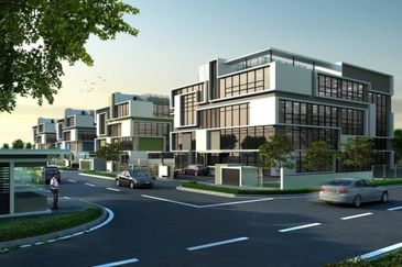 new 3sty Semi d factory Cubic Space Kota Damansara