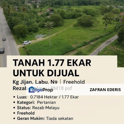 Tanah Pertanian Freehold Kg JIjan Labu Nilai , Negeri Sembilan, Nilai