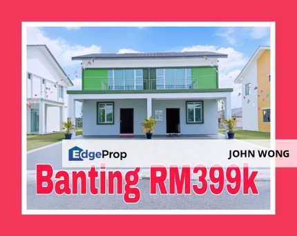 📢📢📢[ Pelancaran Baharu RM399k ] Rumah Teres 2 Tingkat Corner/Endlot, Selangor, Banting