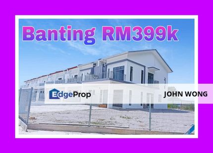 [ 𝐂𝐨𝐫𝐧𝐞𝐫 𝐇𝐨𝐮𝐬𝐞 𝐌𝐮𝐫𝐚𝐡 ] Rumah Mampu Milik Teres 2-Tingkat Banting, Kuala Langat, Selangor, Kapar 